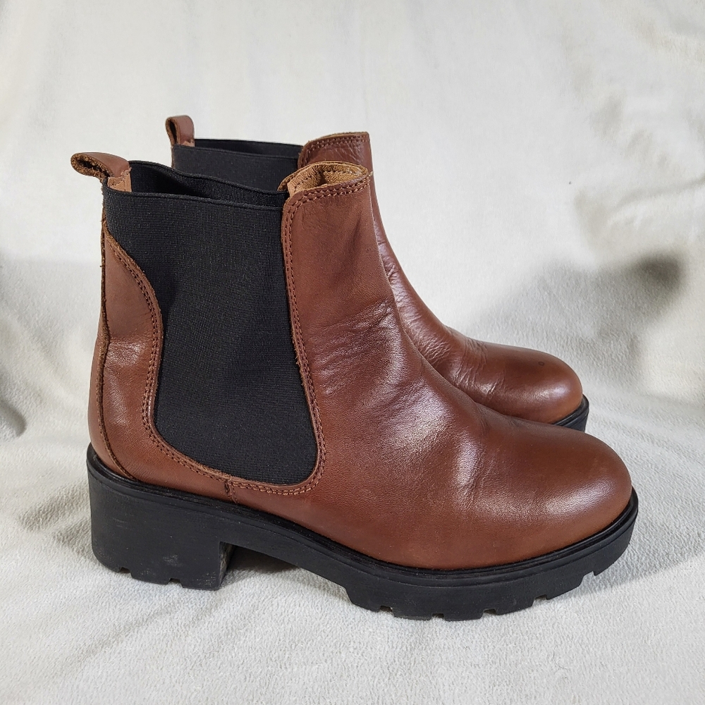 Enzo Tesoti Made In Spain Chelsea Leather Boots Size 38 EU / 8 US - Picture 4 of 9